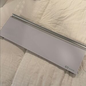 Quartet Glass Desktop Computer Pad, 18" x 6", Whiteboard, Dry Erase Surface